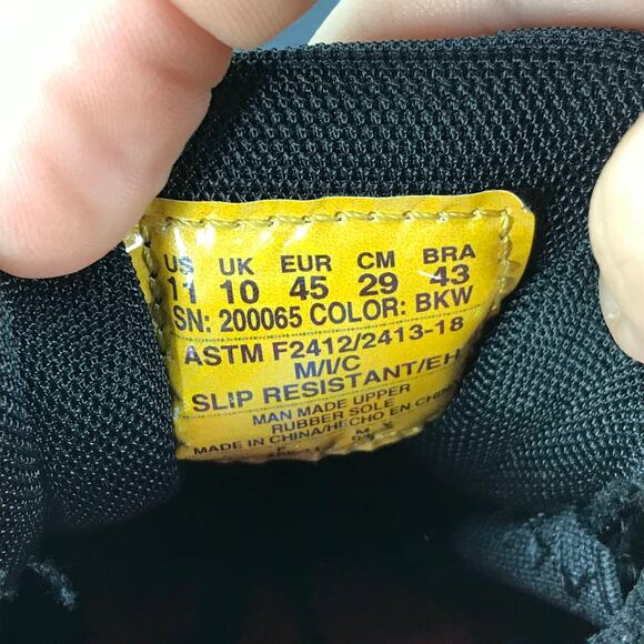 Skechers WORK Ultra Go Comp Toe Shoes Mens 11 Black Lace Up Low‎ Top Sneakers - Picture 5 of 9